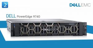 Dell PowerEdge R740 Rack Mount Server (8x3.5) [Silver 4214R 16GB 4TB 4Year].